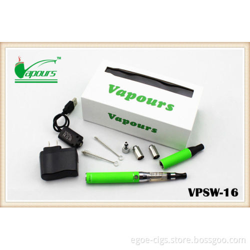 1300mah Green Dry Herb E-cig , Oil / Wax Vaporizer Pen Electronic Cigarette